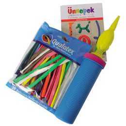 Set na modelovanie balónov - pumpa, balón a návod na použitie