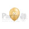 11 inch 50-A-Round Metallic Gold zlaté latexové balóny 6ks