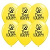 11 inch - Bee Happy Yellow latexové balóny včielka 25 ks/bal