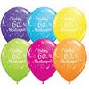 11 inch balón na narodeniny  s maďarským nápisom Boldog 60. Szülinapot  Shining Star Tropical Assortment
