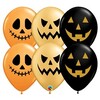 11 inch Latex balóny Halloween masky oranžové,zlaté,čierne,25 ks, 28cm