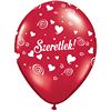 11 inch romantický balón s maďarským nápisom Szeretlek (25 ks/bal)
