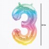 16 inch Ombre Mini Shape fóliový balón číslo 3, 41cm