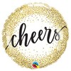 18 inch Cheers zlatý fóliový balón na Silvestra
