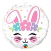 18 inch fóliový balón Bunny Face, 46 cm