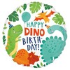 18 inch fóliový balón narodeninový Dinosaury, 46 cm