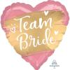 18 inch Gold Team Bride fóliový balón srdce