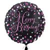 18 inch Happy Birthday Pink Celebration Prismatic narodeninový fóliový balón