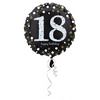 18 inch Happy Birthday Sparkling fóliový balón s číslom 18