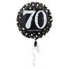18 inch Happy Birthday Sparkling fóliový balón s číslom 70