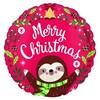 18 inch Sloth Christmas Fóliový balón vianočný