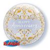 22 inch  Anniversary Classic Gold Bubble balón