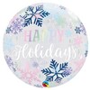 22 inch Happy Holiday Snowflakes Vianočný Bubble balón 56cm