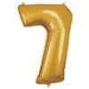 33 inch Super Shape Fóliový balón zlaté číslo 7 - 83cm