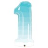 34 inch  Number 1 Blue Ombre fóliový balón 86cm