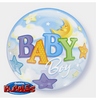 22 inch Baby Boy Moon and Stars Bubble balón pre bábätká