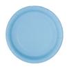 Babyblue - baby modré papierové party taniere - 23 cm, 8 ks