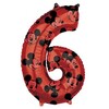 Balón fóliový narodeninové číslo 6 - Mickey Mouse 66 cm