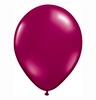 5 inch bordový priehľadný latexový balón (100 ks/bal)