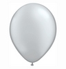 5 inch strieborný metalický latexový balón (100 ks/bal)