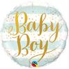 Bodkovaný fóliový balón k narodeniu chlapčeka - Baby Boy - 46 cm
