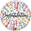 Congratulations Streamers fóliový balón