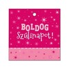 Ekologické závažie pink na balóny - Boldog Szülinapot! 10ks/bal