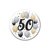 Elegantný balónikový odznak s číslom 50 , 5,5cm