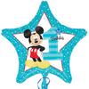 18 inch Mickey Mouse fóliový balón v tvare hviezdy k prvým narodeninám