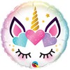 18 inch Unicorn Eyelashes fóliový balón