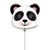 Milá usmievavá hlava pandy - balón na plnenie vzducho, na paličke, 36 cm