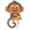 36 inch Happy Monkey Super Shape fóliový balón šťastná opica