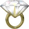37 inch Diamond Wedding Ring svadobný fóliový balón