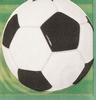 3-D Soccer - futbalová party - servítky - 33 cm x 33 cm, 16 ks/bal