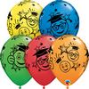 11 inch balóny na rozlúčkovú so školou Graduation Smileys Special Assortment (6 ks/balenie)