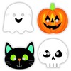 Halloweenske papierové masky na tvár pre deti 8ks/balenie