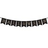 Happy Halloween čierno zlatý banner 175cm