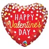 Konfetovaný - Valentine's Confetti Red - fólia balón srdce, 46 cm