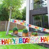Happy Bday Rainbow Dots - farebná bodkovaná kordónová páska k narodeninám - 15 m