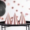 Lesklé Rosegold Party klobúky 6 ks