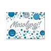 Magnetka s nápisom: Mosolyogj! Kék Konfettis Hűtőmágnes