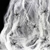 Mega biela pavučina so 6 pavúkmi 220g