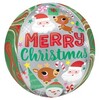 Merry Christmas Orbz vianočný balón 38 cm