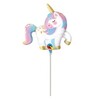 Mini Unicorn fóliový balón na paličke, 36 cm