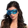 Modrá lesklá maska na oči 