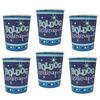 Modré party poháre s maďarským nápisom Boldog Szülinapot - 250 ml, 6 ks