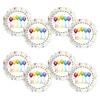 Narodeninové party taniere - Happy Birthday Streamers - 23 cm, 8 ks