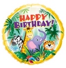 18 inch Birthday Jungle Friends - Priatelia z džungle - narodeninový fóliový balón