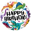 18 inch Birthday Colorful Dinosaurs narodeninový fóliový balón