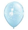 11 inch Christening Soft Giraffe Light Blue modrý balón na krst (25 ks/bal)